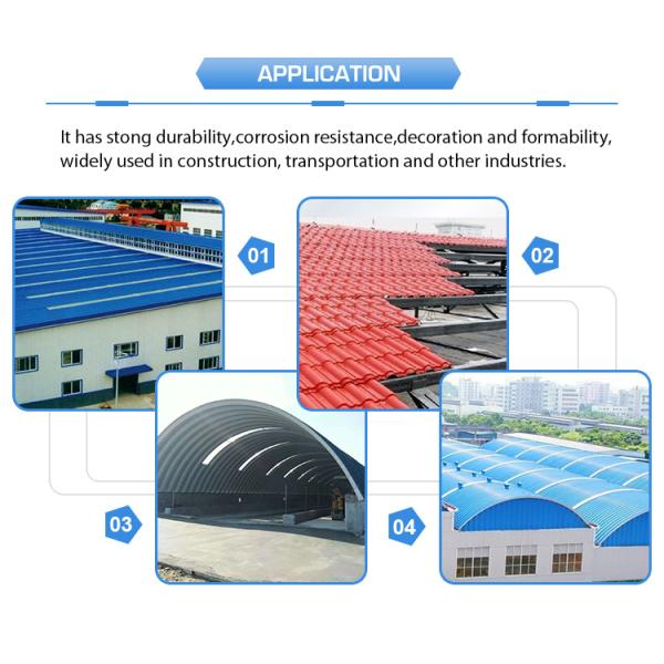 CGCC 4 X 8 Corrugated Metal Sheets Gi Corrugated Roofing Sheet Industrial Civil Buildings