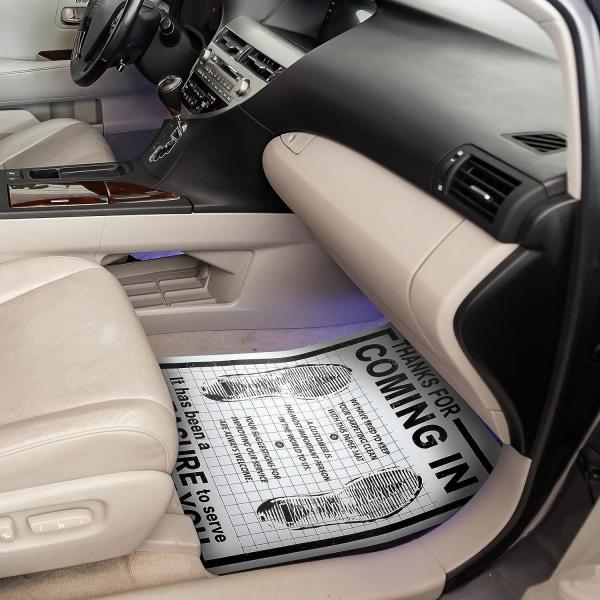 Disposable Car Paper Floor Mats Automotive Floor Mats Brown Kraft Paper Floor Mats for Cars Vehicles Printed