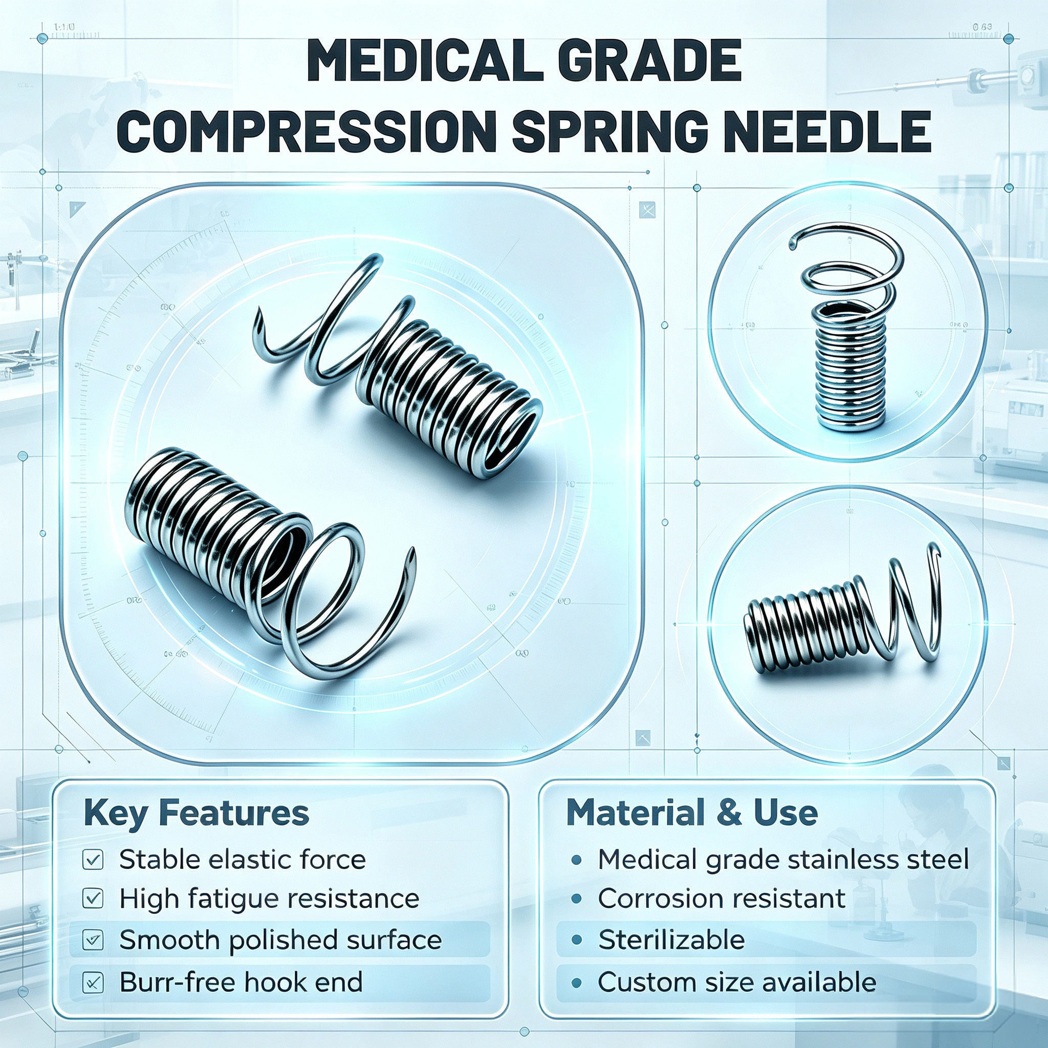 Customized Stainless Steel Spring Pin For Precision Instrument Assembly