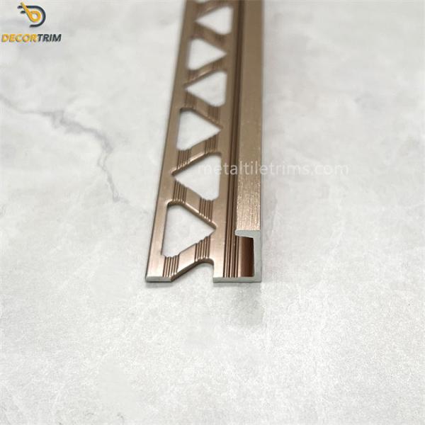 Aluminium Flooring Profiles Metal Tile Trims 3 Meter Profile Trim Tiles