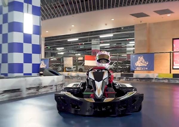 Distância entre o eixo dianteira e traseira de competência exterior dos kart 1050mm dos motores duplos de EVKART 