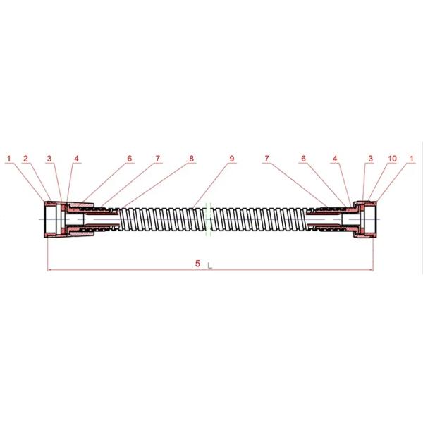 Ultra-Flexible Stainless Steel Shower Hose 1.5-meter for Modern Bathroom Design