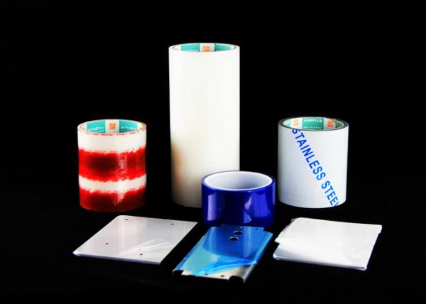 Medium Adhesive Aluminium Protective Film , Glass Protection Film Color Customized
