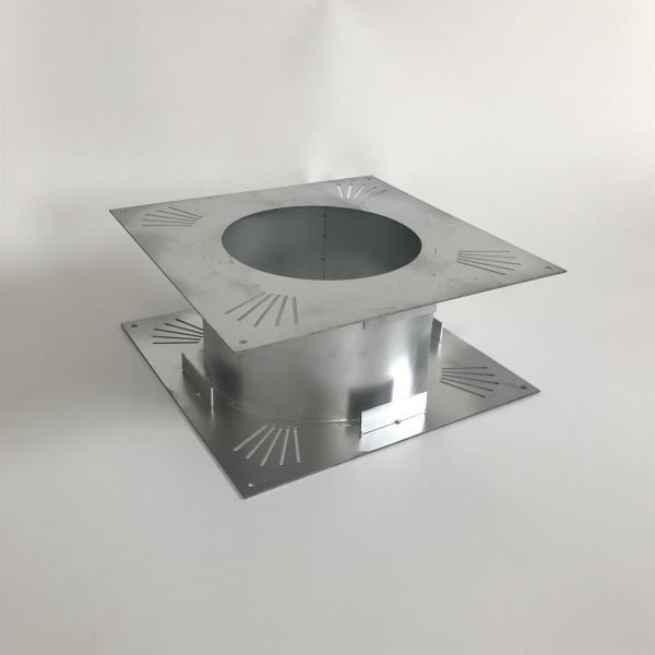 Stainless Steel Wood Burning Stove Flue Kit Black Painting  Interior Connection
