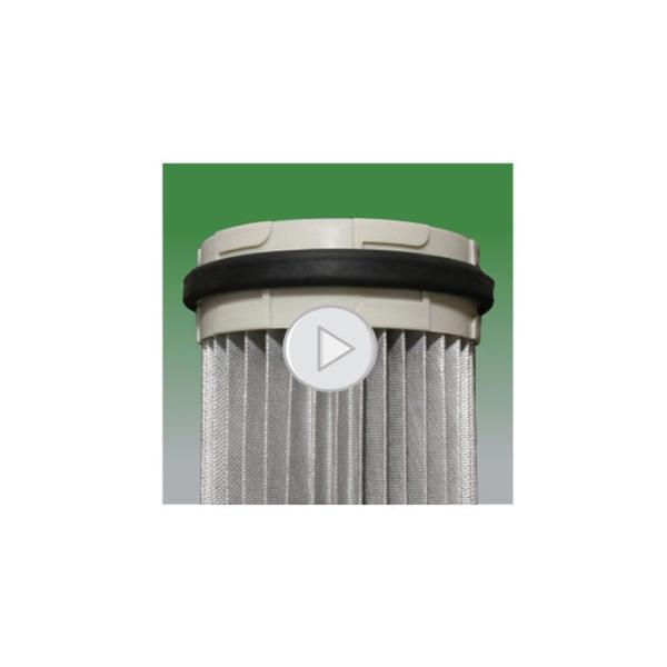 5um,0.5um,2um,0.2umWater Washable Cylindrical Pleated Dust Collection Cartridges 2 Meters Long