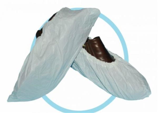 High Toughness Disposable Foot Covers Guards Wearable White Color 15 X 40 Cm