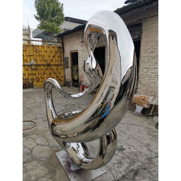 Large Silver Yard Animal Statues , 1200 Mm Western Art Sculptures