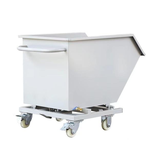 Hydraulic / Pneumatic Forklift Tipper Bins Safe Load Discharge In Seconds