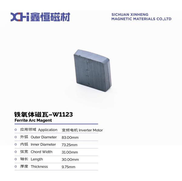 Ferrite magnétique dur isotrope pour moteurs de rotor de ventilateur W1123