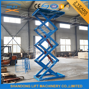 Materials Lifting Warehouse Hydraulic Cargo Scissor Lift 1.6 ton 3.8m