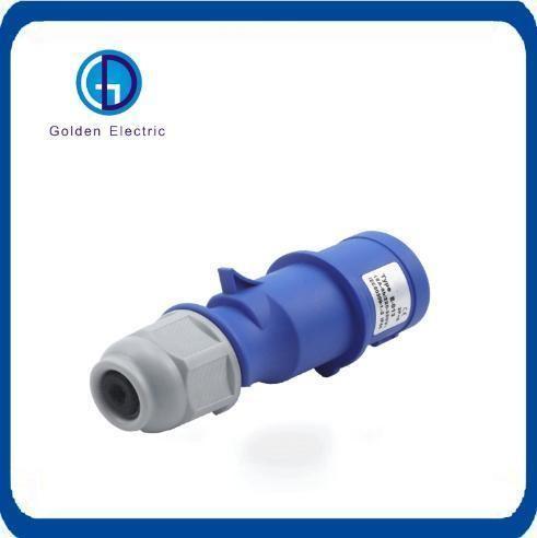 Low Frequency Operating Frequency IP44 Industrial Plug Socket Connector Rated Current
