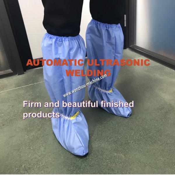 Disposable Protective Surgical Non Woven Boot Cover Machine With Double Elastic