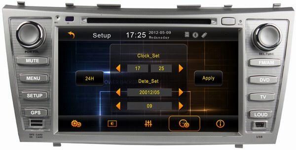 Wince 6.0 car Stereo Sat Nav for Toyota Camry 2007-2011 with auto radio gps double din DVD Player OCB-8006