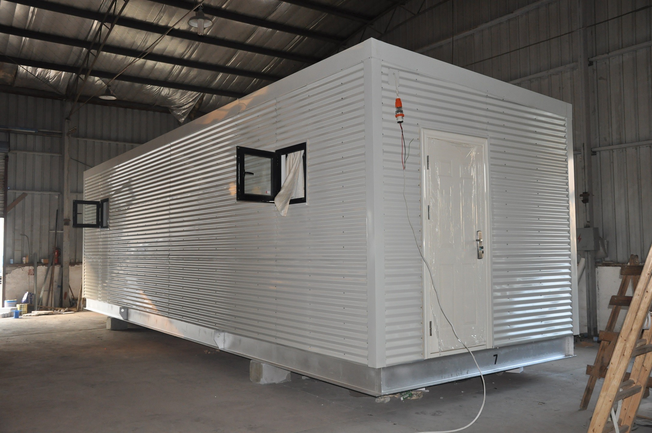 Дома Prefab железного каркаса модульные, мобильное караульное помещение для жить людей