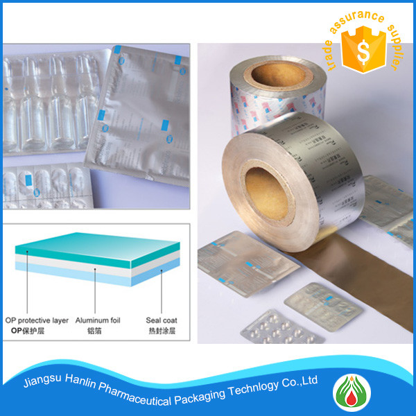 Pharmaceutical Blister Aluminium Foil 25 micron Coated With Heat Sealing and primer Lacquer For Tablet Pack