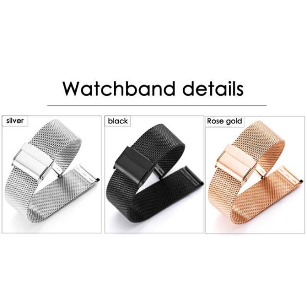 Дозор кварца роскошных людей, дозоры дела диапазона сетки нержавеющей стали случайные