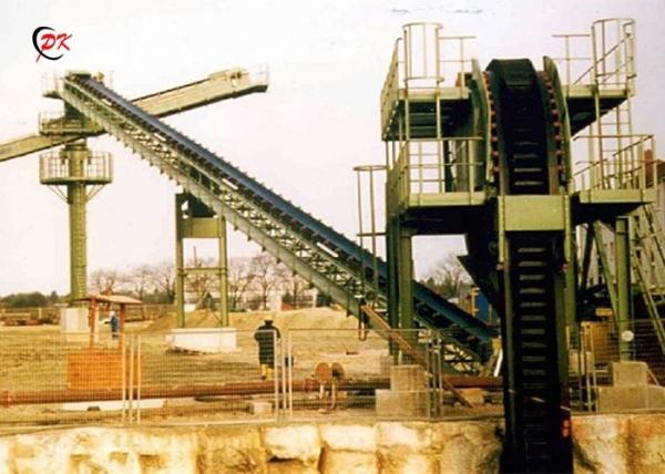 PK Sidewall Conveyor Belt DJB Steep Inclined Corrugated Rubber Skirt