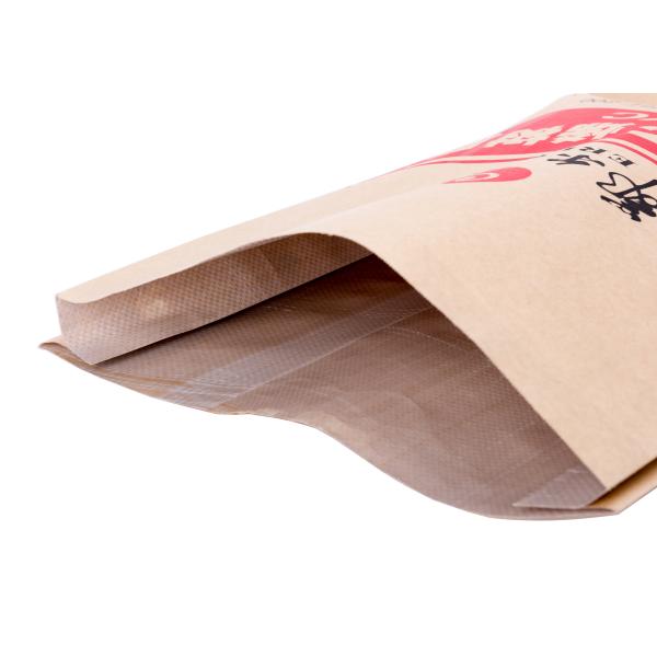 Recycled BOPP / PP Laminated Craft Paper Food Grade Bags For Food Packaging 70 - 160gsm