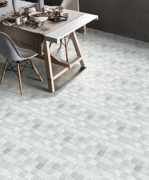 Mosaïque en pierre naturelle pour salle à manger et salon