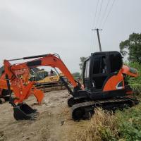Excavadora Doosan DX60 Usada de segunda mão 39.7kw Para Escavação de Trabalhos de Terra
