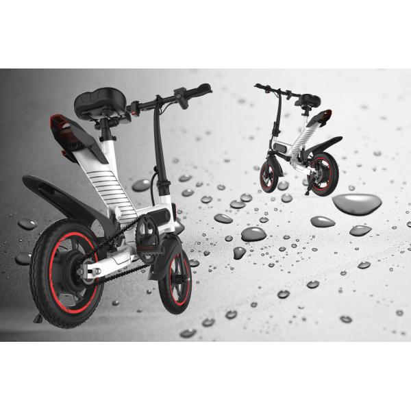 Lithium Battery Smart Electric Bike , 12 Inch One Second Folding Electric Bike