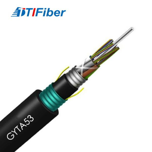 Único cabo de fibra ótica blindado do modo GYTA53 para FTTH EXTERIOR