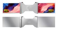 2つの15.6インチFHDラップトップモニター ラップトップと互換性 15.6から18.5インチ 1920*1080 FHD解像度 12言語をサポート