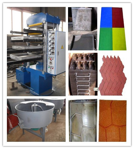 Customized Push Pull 4 Layer Rubber Tile Making Machine