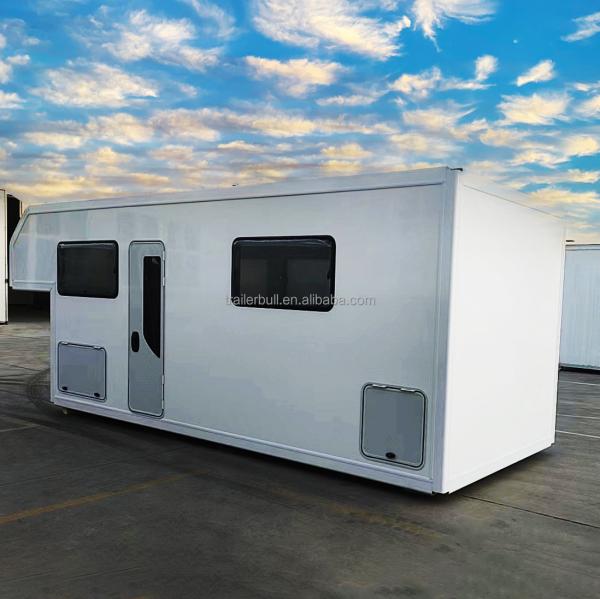 DIY Camper Trucks 20ft RV Trailer Alcove Truckbody with Gooseneck for Windows 5x 600 x 1200 mm