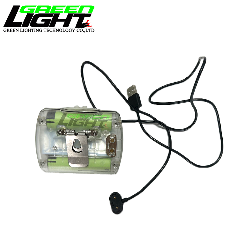 Coal Mine Lamp 20000Lux Waterproof Cap Lamp for Helmet IP68 Industrial Use Lithium-Ion Battery for Underground