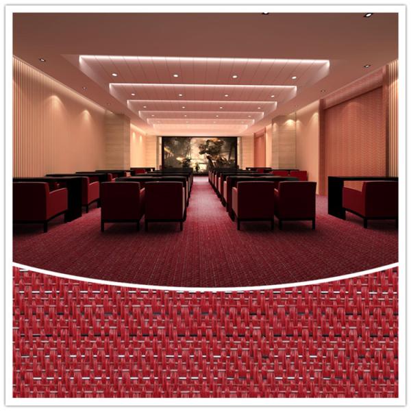 Green Woven Vinyl Carpet  Anti - Slip For Commercial / Woven Floor Covering