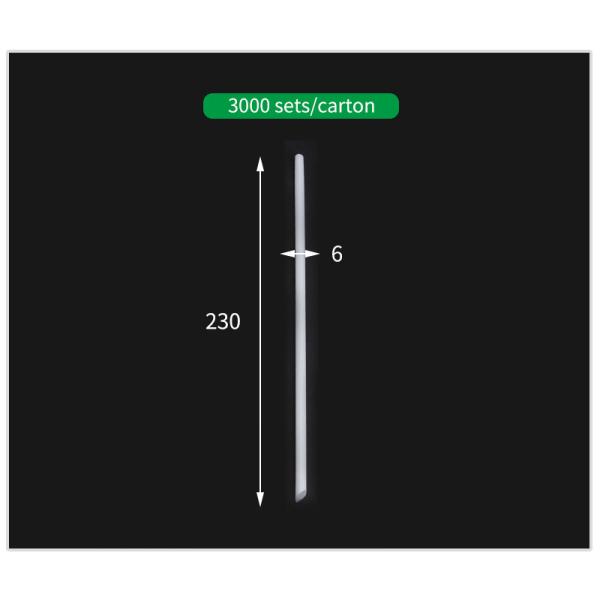 Соломы устранимое 6*230 чая напитка и молока PLA