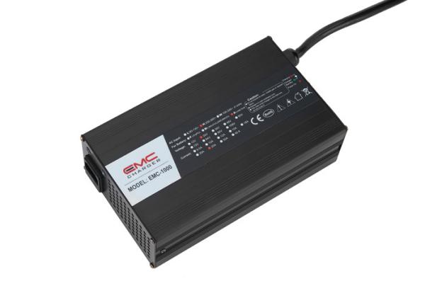 EMC-1000 36V18A Aluminum lead acid/ lifepo4/lithium battery charger for golf cart, e-scooter