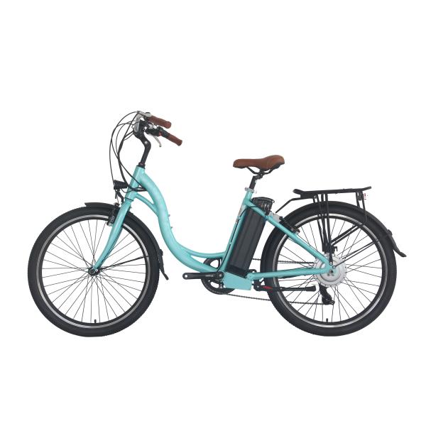 26" Ladies Road E Bike Step Through With Removable Battery