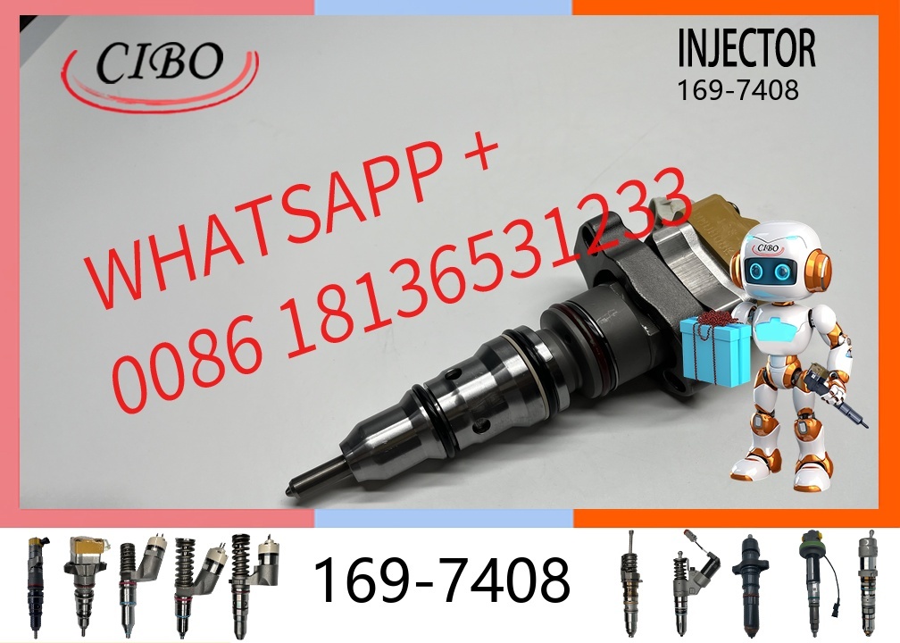 original 169-7408 Common Rail Fuel Injector for  3126 3126B 3126E Excavator Diesel Engine Replacement for OEM 222-5967 0R-9349 171-9710 173-9380 original new injector