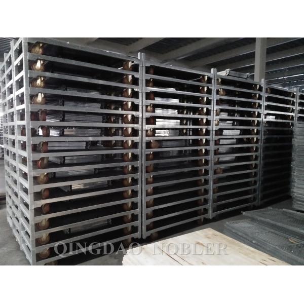 Поверхностное покрытие датской вагонетки контейнера горшечного растения тележки цветка сада горячее гальванизированное