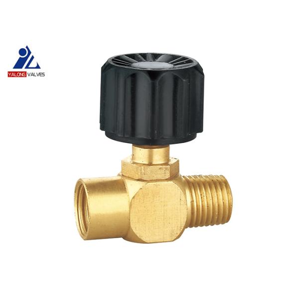 Female NPT Brass Gas Valve ISO14001 Natural Gas Needle Valve