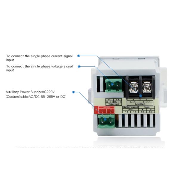 Single Phase Digital New Type  LED Reactive Power Meter 48*48MM digital vu meter
