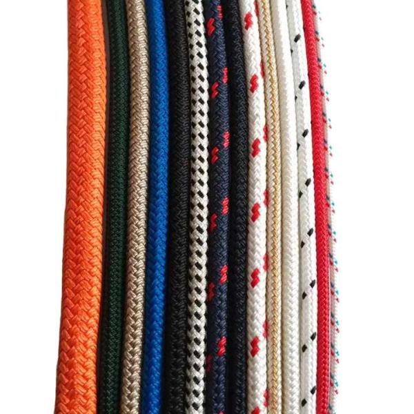 6mm-32mm Double Braided Polyester Rope Boat Mooring Rope Boat Sailing Rope