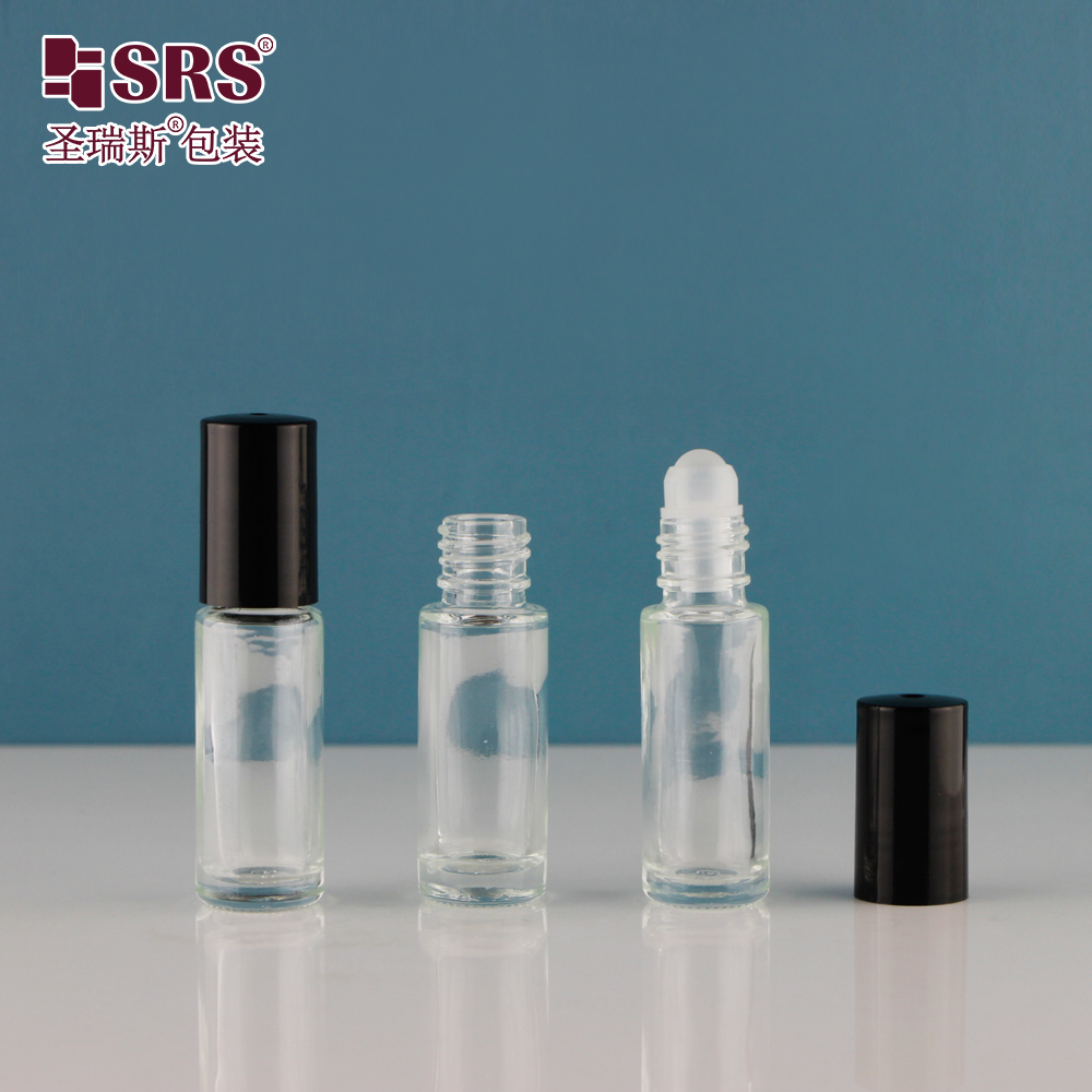 4ml Comprehensive Customization Leak Proof Molded Glass Roll On Bottle For Travel Essential Oil Sample Packaging