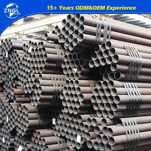 ASTM A36 A53 A192 Q235 Q235B 1045 4130 Sch40 57-325 mm tuyaux de construction pour le pétrole et le gaz