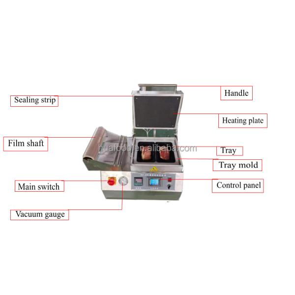Vaccum Sealing Djt-250Vs Two Trays Manual Vacuum Skin Packaging Machine