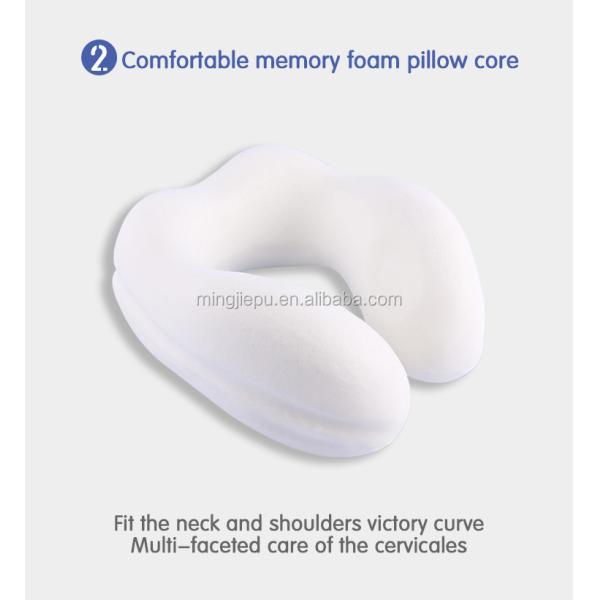 Travel Essential Memory Foam U Shaped Neck Travel Pillow for Car and Airplane Support
