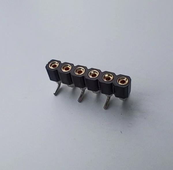 Terastor Round hole socket/Female Header 2.54mm 1*6P SMT