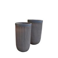Fiber Clay Planter Frost Resistant And Drainage Holes Low-Maintenance Gardening