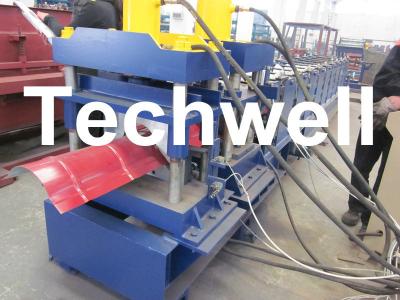 Rolo de corte hidráulico da telha do nível superior 45# Ridge que forma a máquina com controle do PLC