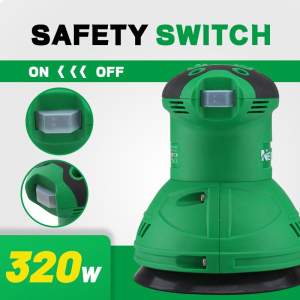320W Electric Sander Polisher Grinding Machine for Wood Metal Polishing and Rust Removal