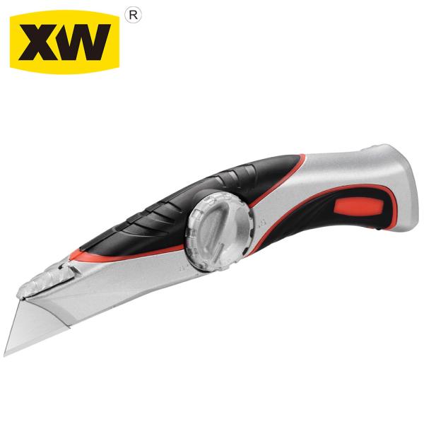 Zinc Alloy+TPR Utility Knives With Extra Long HandleExtra Long Handle 210*51*30mm SX2016 ‌