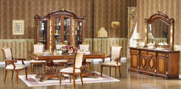 Custom Made Hand Carved Luxury Modern Dining Room Sets 1200mm 1300mm 1500mm