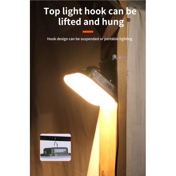 USB C USB A Interface 810 Lm Lumens Mobile Battery Dimming Lighting Lamp Suitable for Outdoor Camping Hiking Travelling